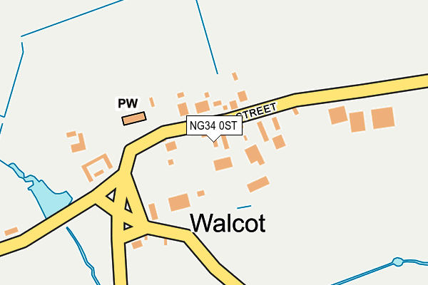 NG34 0ST map - OS OpenMap – Local (Ordnance Survey)