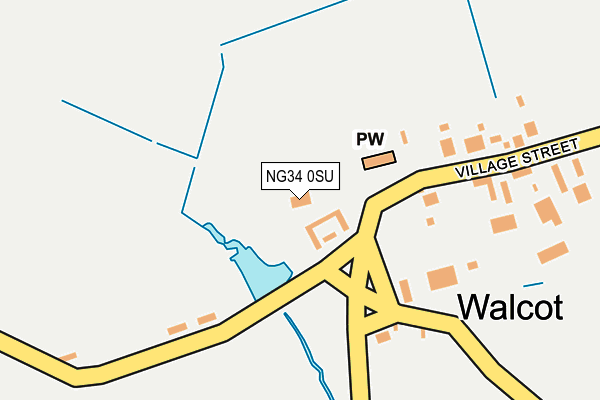 NG34 0SU map - OS OpenMap – Local (Ordnance Survey)