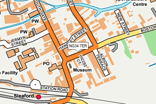 NG34 7ER map - OS OpenMap – Local (Ordnance Survey)