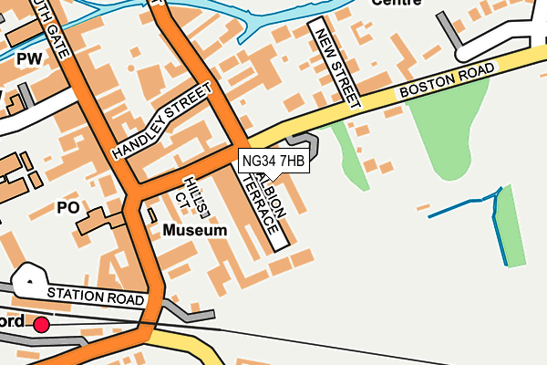 NG34 7HB map - OS OpenMap – Local (Ordnance Survey)