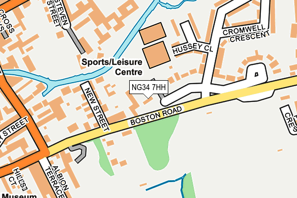 NG34 7HH map - OS OpenMap – Local (Ordnance Survey)