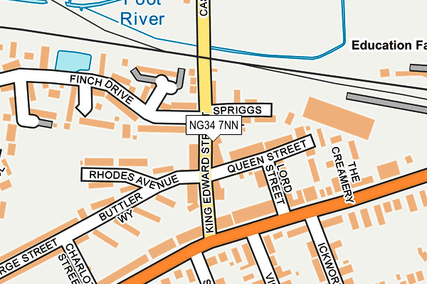 NG34 7NN map - OS OpenMap – Local (Ordnance Survey)