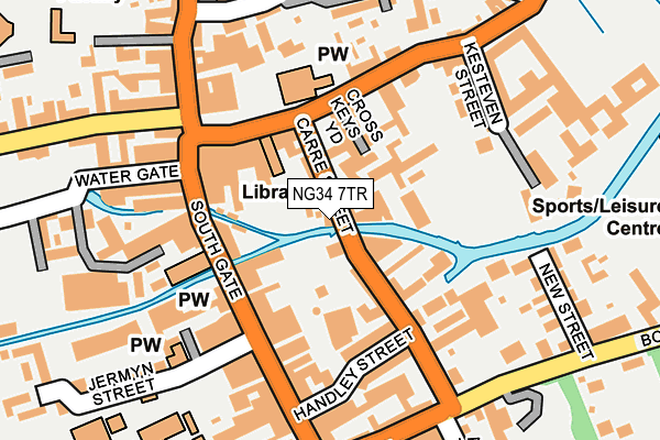 NG34 7TR map - OS OpenMap – Local (Ordnance Survey)