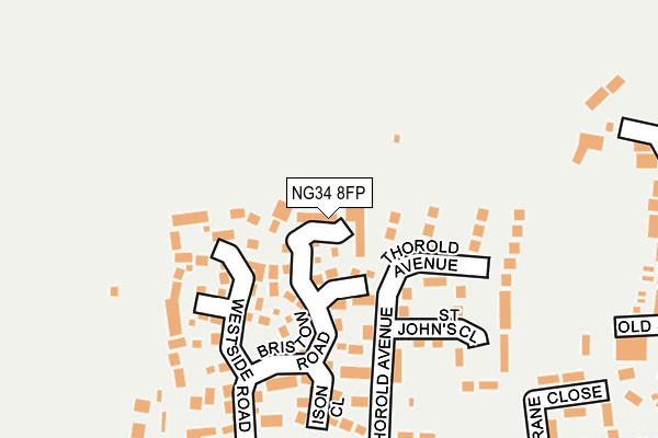 NG34 8FP map - OS OpenMap – Local (Ordnance Survey)