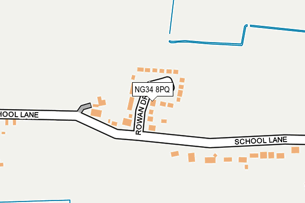 NG34 8PQ map - OS OpenMap – Local (Ordnance Survey)