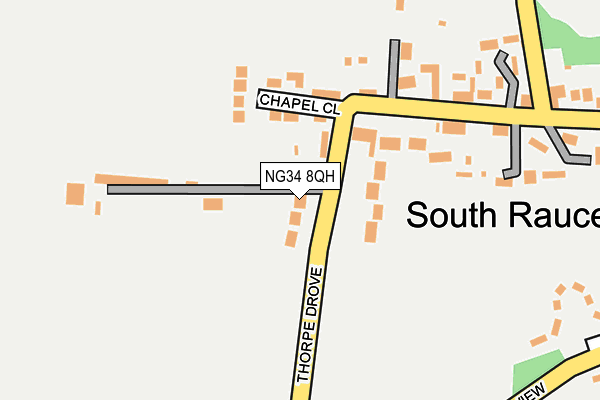 NG34 8QH map - OS OpenMap – Local (Ordnance Survey)