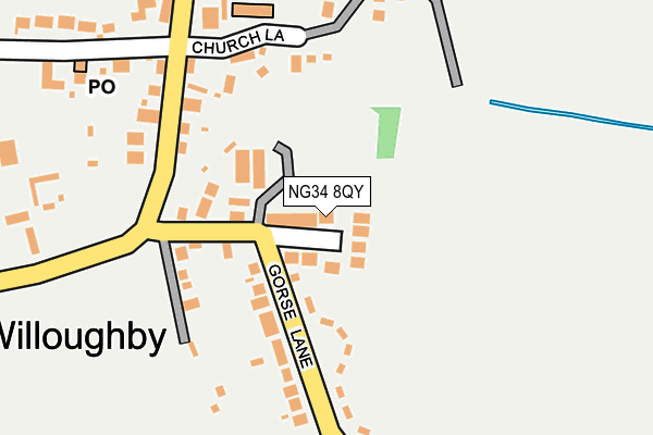 NG34 8QY map - OS OpenMap – Local (Ordnance Survey)