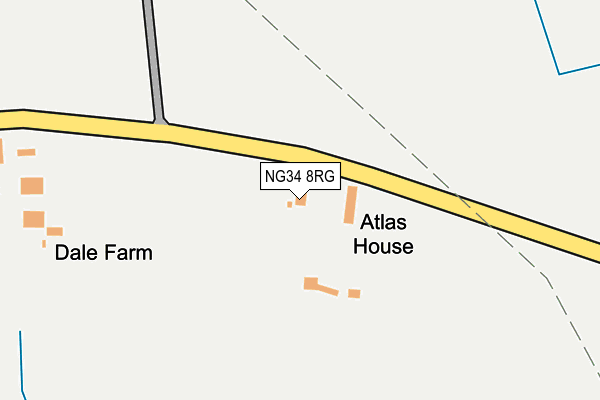 NG34 8RG map - OS OpenMap – Local (Ordnance Survey)