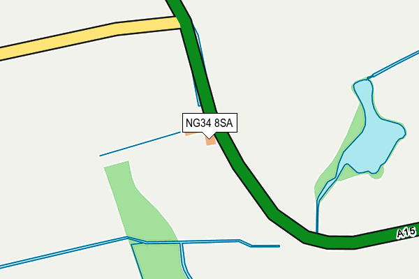 NG34 8SA map - OS OpenMap – Local (Ordnance Survey)