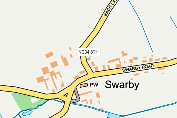 NG34 8TH map - OS OpenMap – Local (Ordnance Survey)