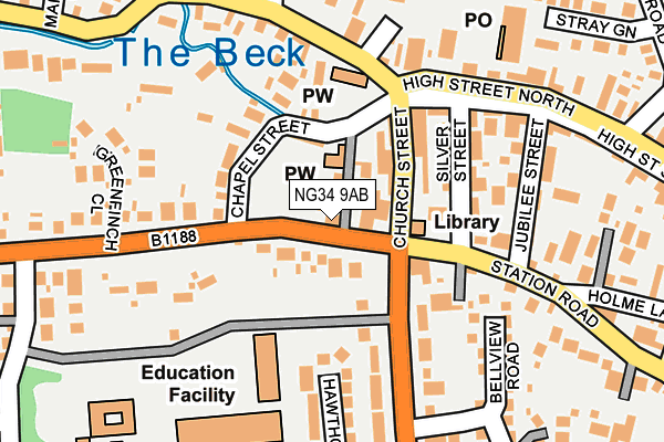 Map of BLACK BULL 1842 LTD at local scale