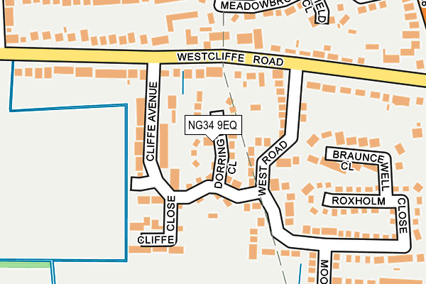 NG34 9EQ map - OS OpenMap – Local (Ordnance Survey)