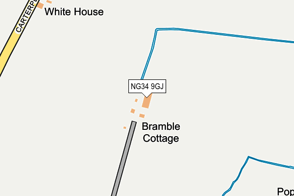 NG34 9GJ map - OS OpenMap – Local (Ordnance Survey)