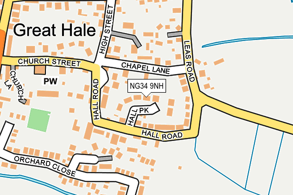 NG34 9NH map - OS OpenMap – Local (Ordnance Survey)