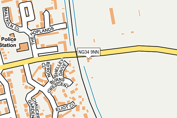 NG34 9NN map - OS OpenMap – Local (Ordnance Survey)
