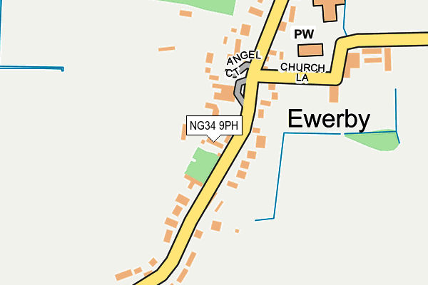 Map of THE FINCH EWERBY LTD at local scale