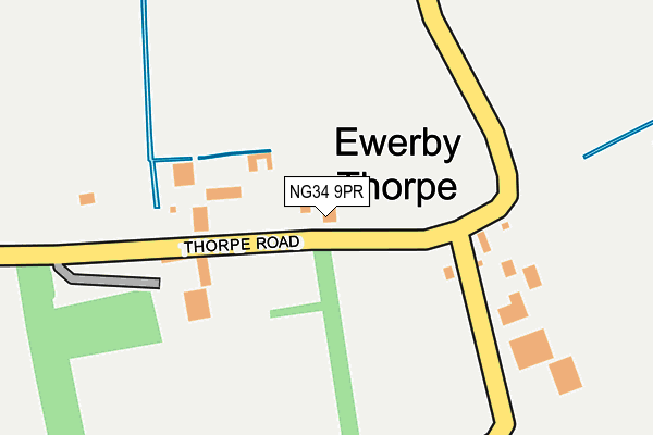 NG34 9PR map - OS OpenMap – Local (Ordnance Survey)
