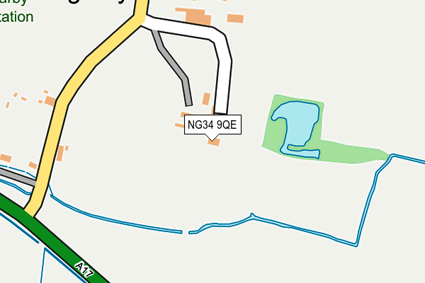 NG34 9QE map - OS OpenMap – Local (Ordnance Survey)