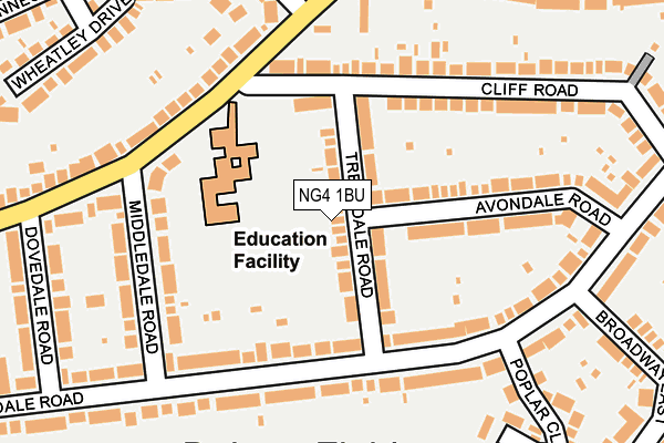 Map of GURKHA EXPRESS BEESTON LTD at local scale