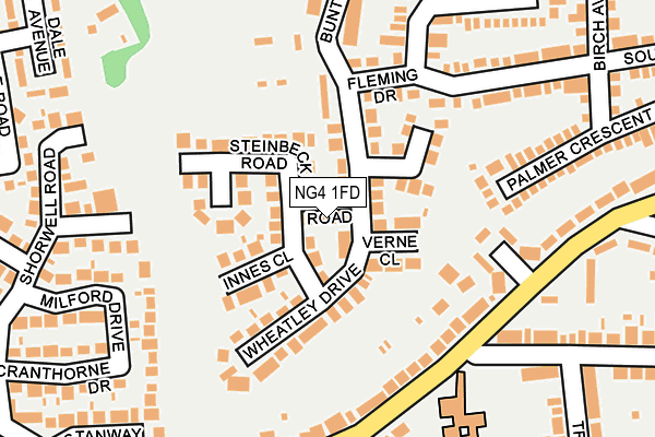 NG4 1FD map - OS OpenMap – Local (Ordnance Survey)