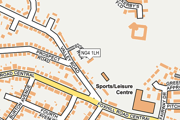 NG4 1LH map - OS OpenMap – Local (Ordnance Survey)