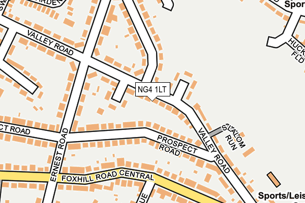 NG4 1LT map - OS OpenMap – Local (Ordnance Survey)