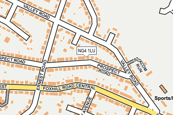 NG4 1LU map - OS OpenMap – Local (Ordnance Survey)