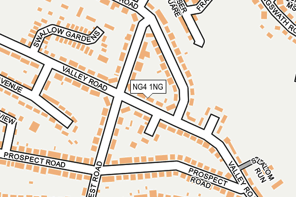 NG4 1NG map - OS OpenMap – Local (Ordnance Survey)