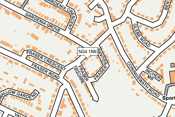 NG4 1NN map - OS OpenMap – Local (Ordnance Survey)