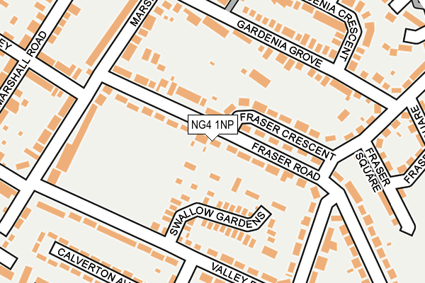 NG4 1NP map - OS OpenMap – Local (Ordnance Survey)