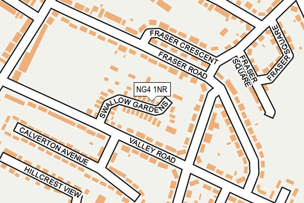 NG4 1NR map - OS OpenMap – Local (Ordnance Survey)