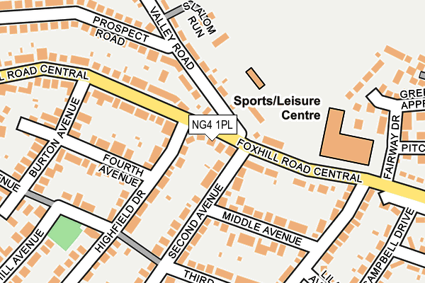 NG4 1PL map - OS OpenMap – Local (Ordnance Survey)