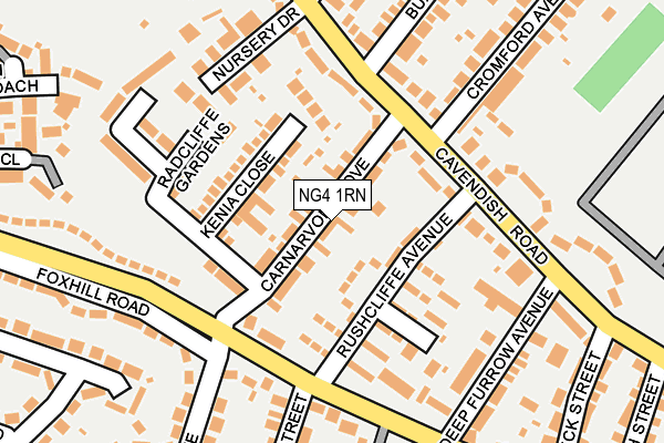 NG4 1RN map - OS OpenMap – Local (Ordnance Survey)