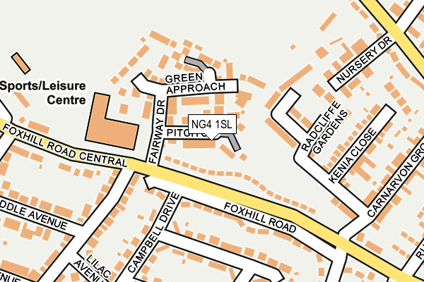 NG4 1SL map - OS OpenMap – Local (Ordnance Survey)