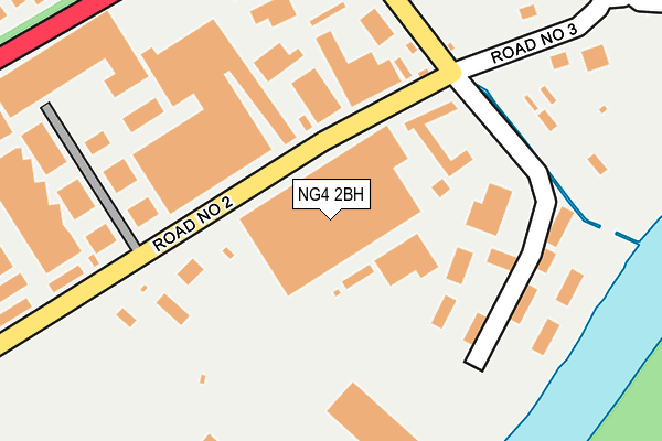NG4 2BH map - OS OpenMap – Local (Ordnance Survey)