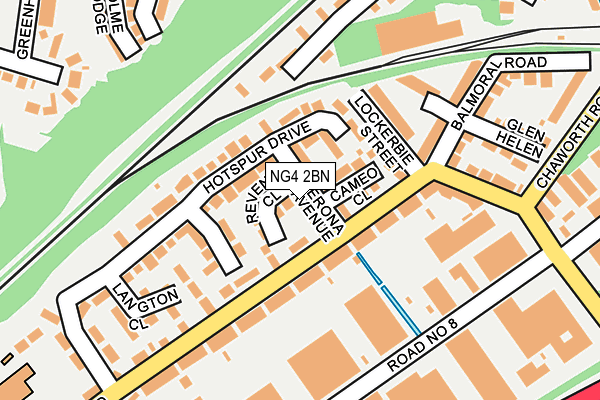 NG4 2BN map - OS OpenMap – Local (Ordnance Survey)