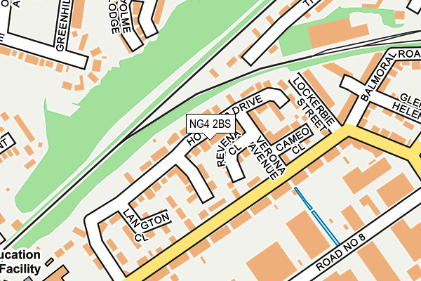 NG4 2BS map - OS OpenMap – Local (Ordnance Survey)