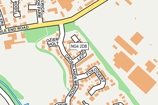 NG4 2DB map - OS OpenMap – Local (Ordnance Survey)