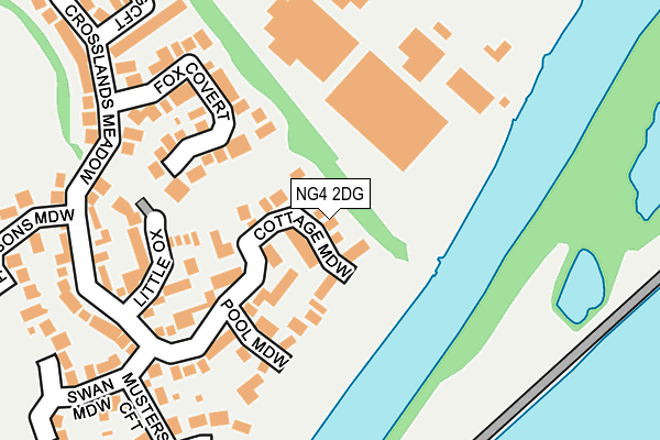 NG4 2DG map - OS OpenMap – Local (Ordnance Survey)