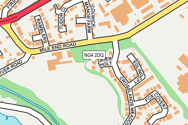 NG4 2DQ map - OS OpenMap – Local (Ordnance Survey)