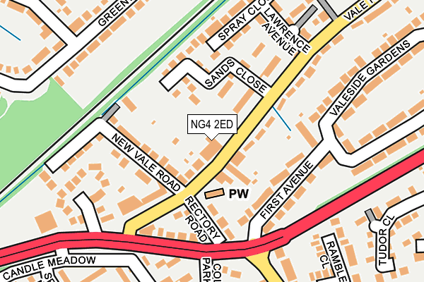 NG4 2ED map - OS OpenMap – Local (Ordnance Survey)
