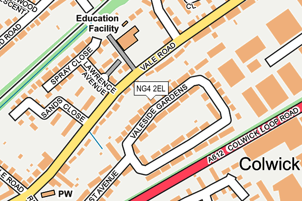 NG4 2EL map - OS OpenMap – Local (Ordnance Survey)
