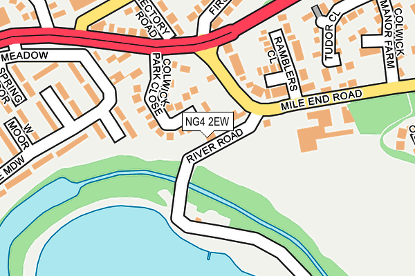 NG4 2EW map - OS OpenMap – Local (Ordnance Survey)