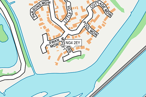 NG4 2EY map - OS OpenMap – Local (Ordnance Survey)