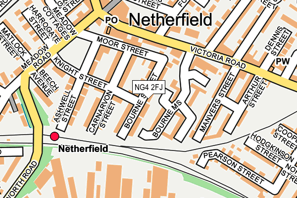 NG4 2FJ map - OS OpenMap – Local (Ordnance Survey)