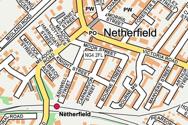 NG4 2FL map - OS OpenMap – Local (Ordnance Survey)