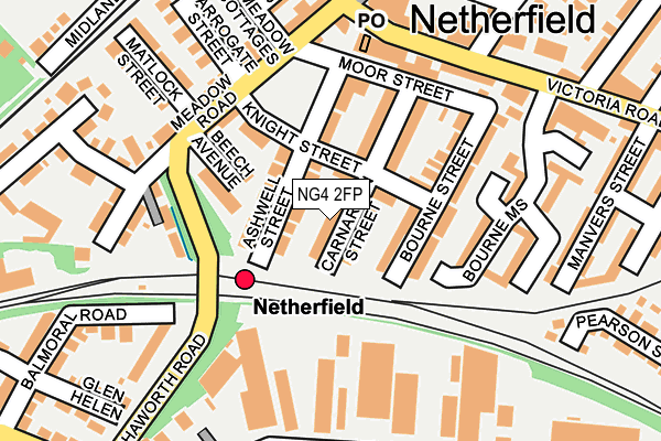 NG4 2FP map - OS OpenMap – Local (Ordnance Survey)