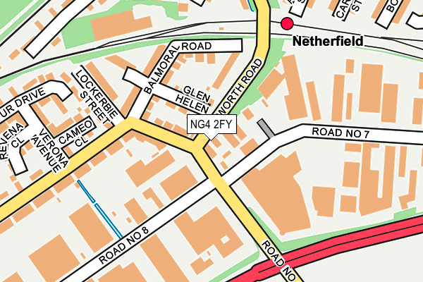 NG4 2FY map - OS OpenMap – Local (Ordnance Survey)