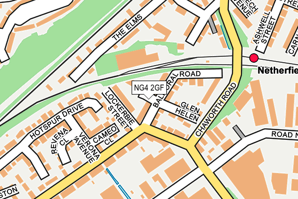 NG4 2GF map - OS OpenMap – Local (Ordnance Survey)