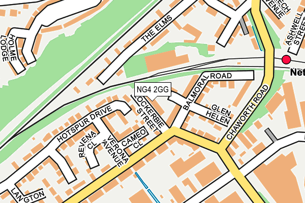 NG4 2GG map - OS OpenMap – Local (Ordnance Survey)